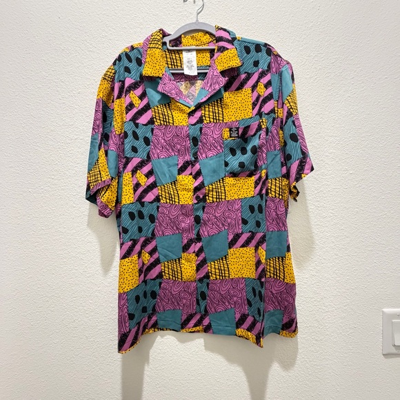 Disney Tops - Disney Worlds Nightmare Before Christmas Sally button down shirt